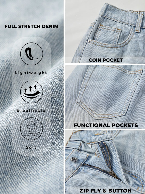 Women High Waisted Denim Jeans Shorts