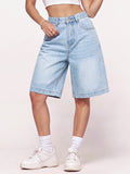 Women High Waisted Denim Jeans Shorts