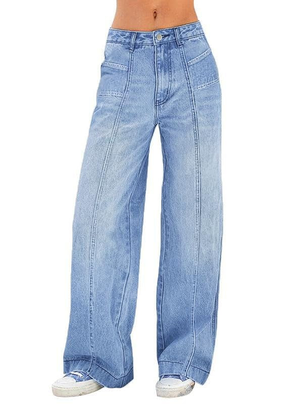 Women's Vintage High-Waisted Baggy Wide-Leg Jeans