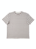 Jeanswest Men's Textured Stripe Cotton Tee | MUC-18334 Stretch Crew Neck | Red Stripe T-Shirt | Casual Short Sleeve |