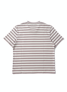 Jeanswest Men's Textured Stripe Cotton Tee | MUC-18334 Stretch Crew Neck | Red Stripe T-Shirt | Casual Short Sleeve |