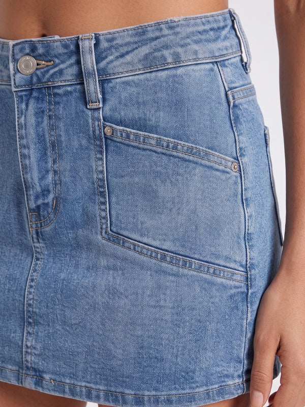 Women's Denim Mini Skort