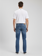 Jeanswest Men's Slim Straight Jeans | MLC-10321-01R 98% Cotton Stretch Denim | True Vintage Blue | Classic Fit |