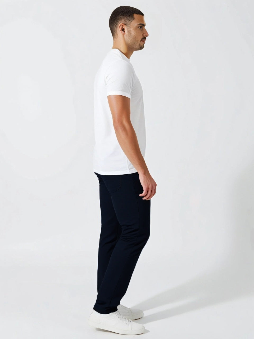 Jeanswest Men's Slim Tapered Jeans | MLC-00490-01R 98% Cotton Stretch Denim | Black Rinse | Tapered Leg Fit