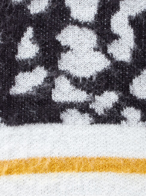 Erin Patterned Knit, Black, hi-res