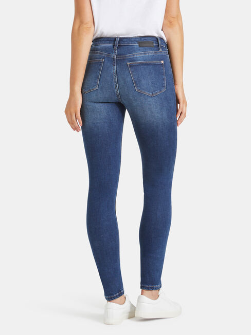 Skinny Jeans Mid Vintage, Mid Indigo, hi-res