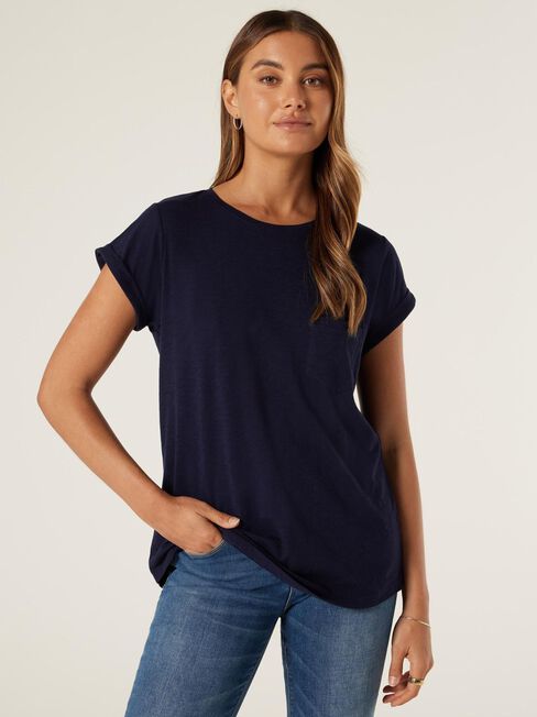 Essential Slub Pocket Tee | Jeanswest