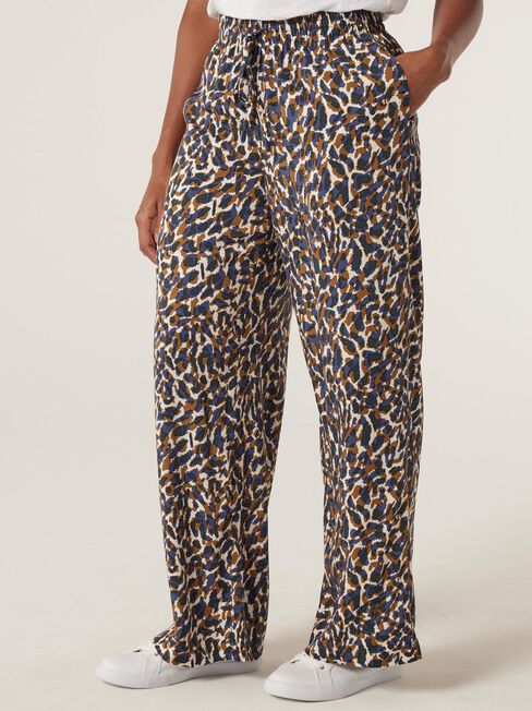 Viola Relaxed Pant, Blurred Animal, hi-res