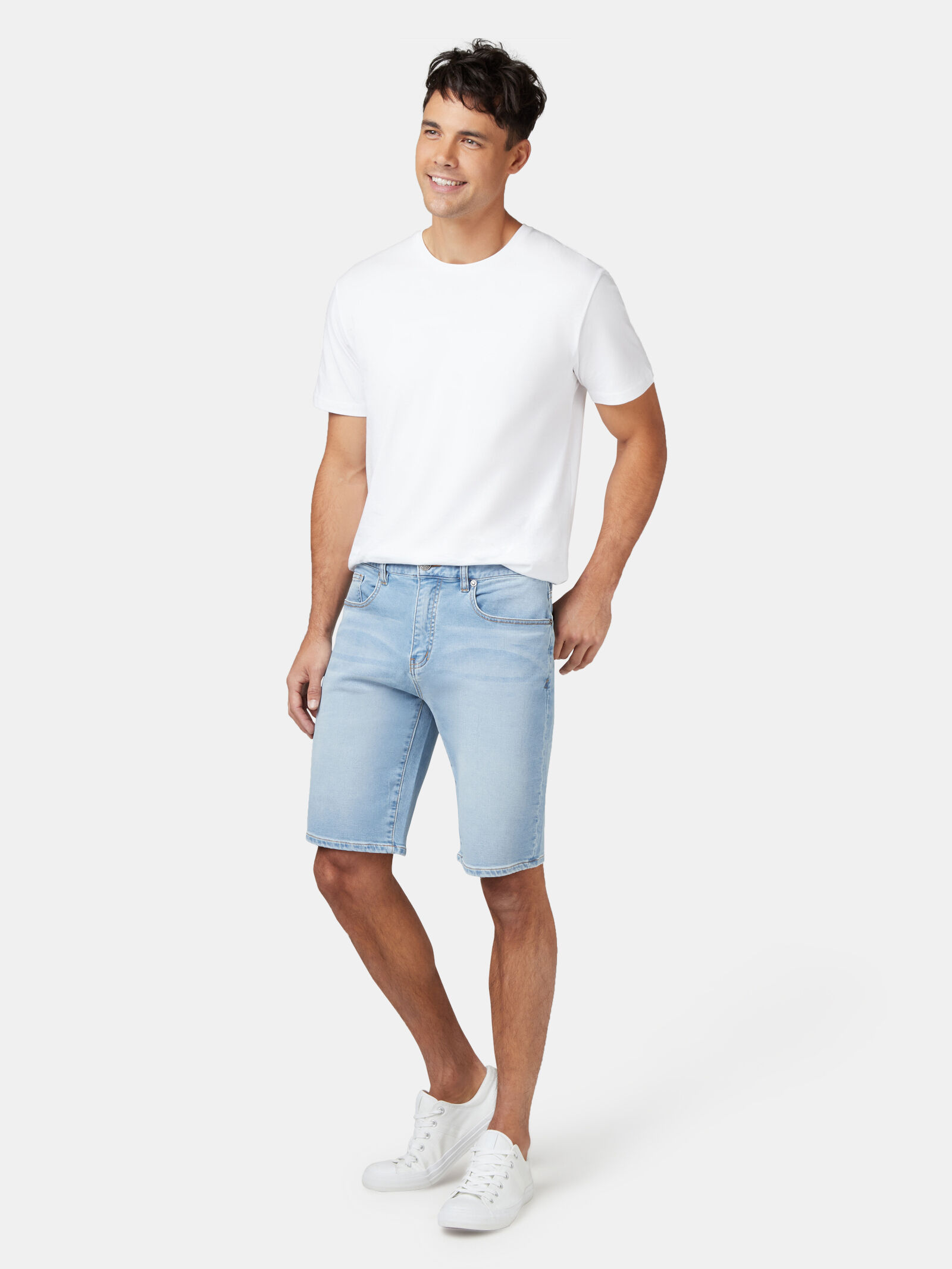 Connor Knit Denim Short Summer Blue Jeanswest
