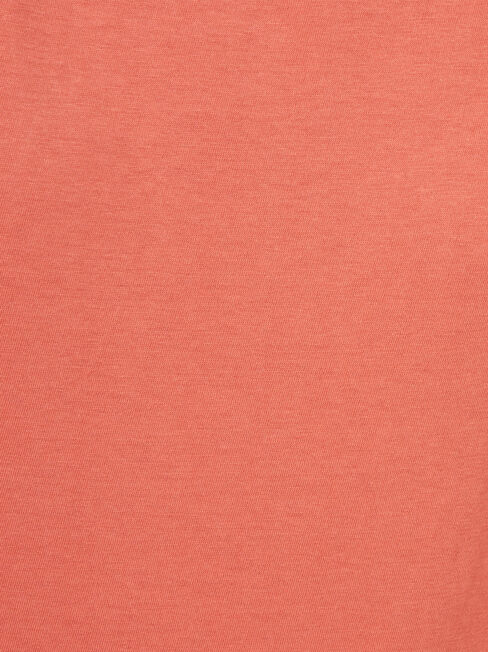 3/4 Sleeve Drop Shoulder Tee, Pink, hi-res