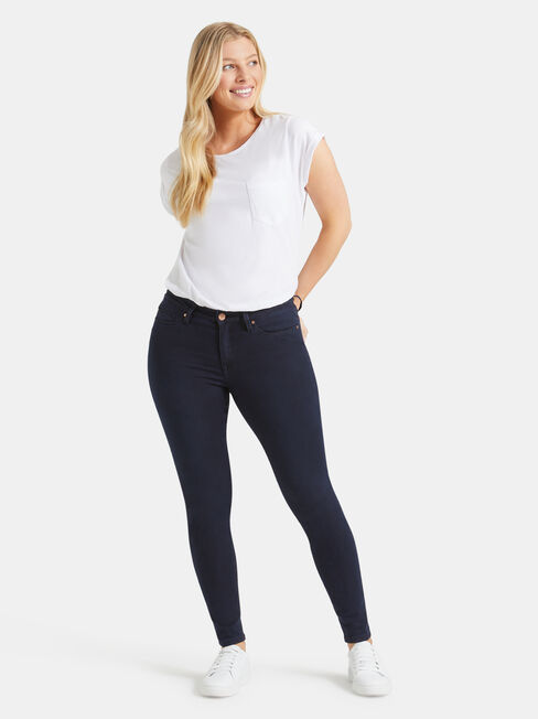 Curve Embracer Skinny Jeans Indigo Ink, Dark Indigo, hi-res