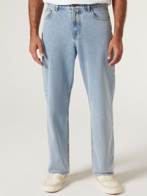 Brooklyn Relaxed Jeans, Light Wash, hi-res