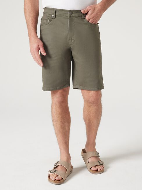 Milton 5 Pocket Short, Khaki, hi-res
