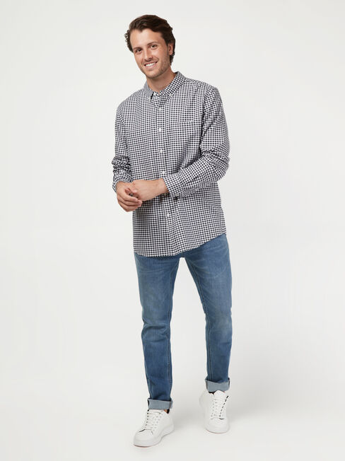 LS Vance Oxford Check Shirt, Blue, hi-res