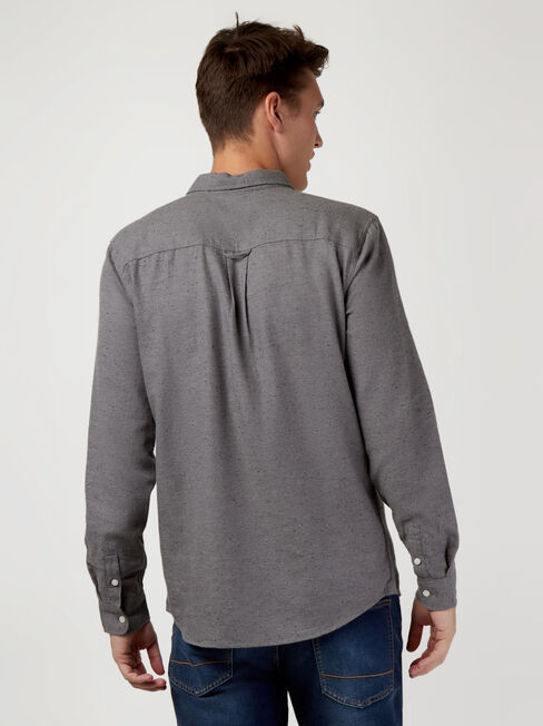 LS Vinson Brushed Shirt, Grey, hi-res