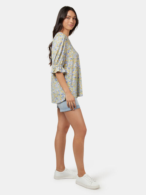 Fiona Formal Jersey Top, Green, hi-res