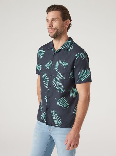 Palmers Relaxed Resort Shirt , Teal, hi-res