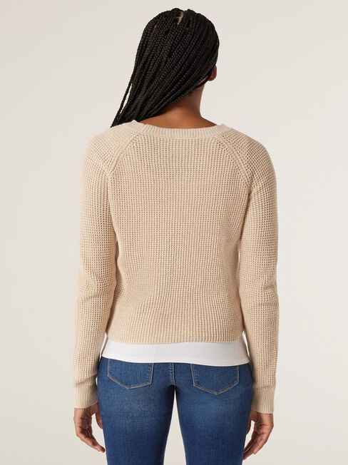 Michelle Side Zip Maternity Pullover, Oatmeal Marle, hi-res