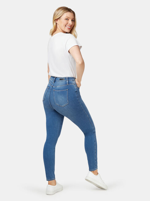 Freeform 360 Contour Curve Embracer Skinny 7/8 Jeans, Mid Indigo, hi-res