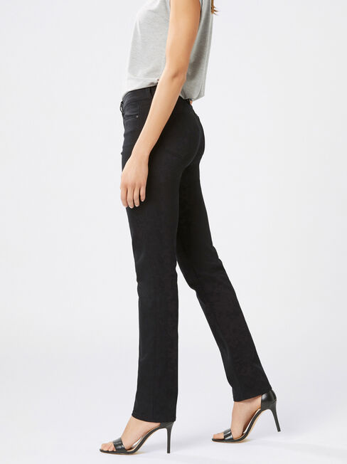 Slim Straight jeans Black, Black, hi-res