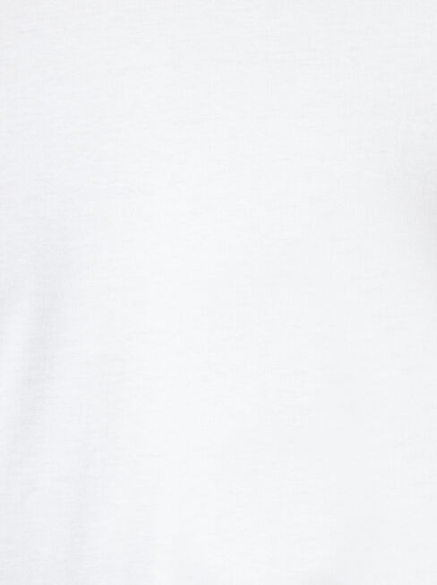 Basic Short Sleeve Tee, White, hi-res