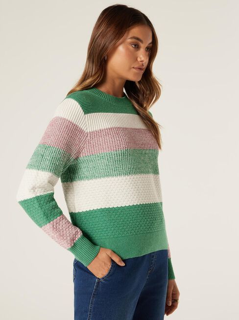 Poppy Multi Twist Knit, Green/Pink Multi, hi-res