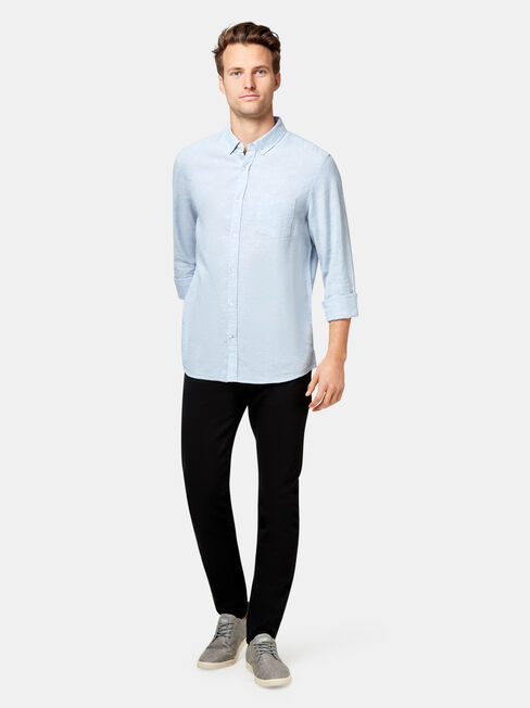 LS Brando Textured Shirt, Blue, hi-res