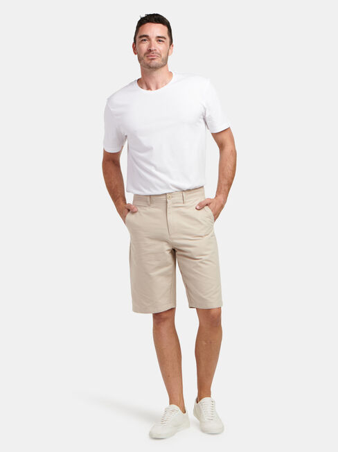 Hayden Textured Chino Short, Stone, hi-res