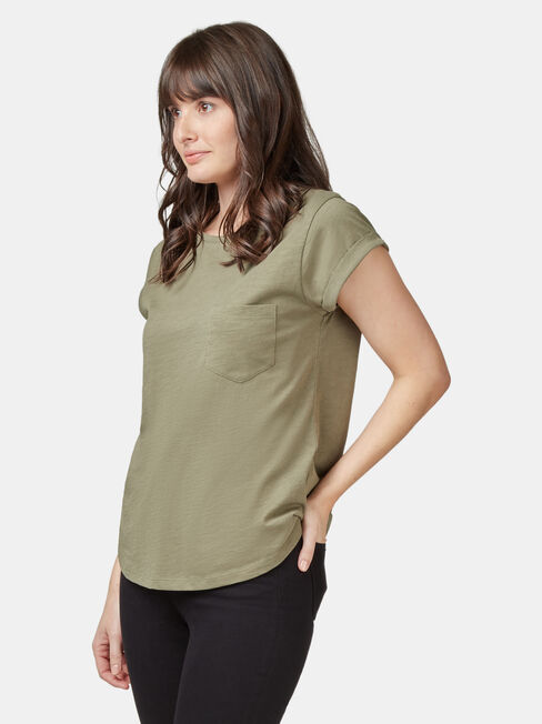 Essential Slub Pocket Tee, Nil, hi-res