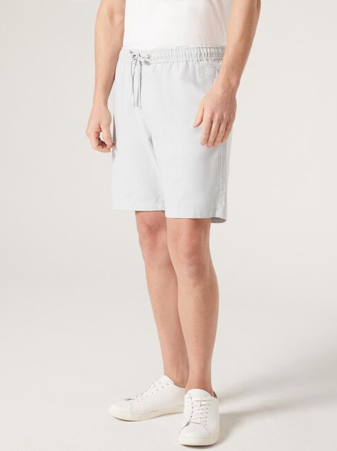 Lewie Linen Short, Grey, hi-res