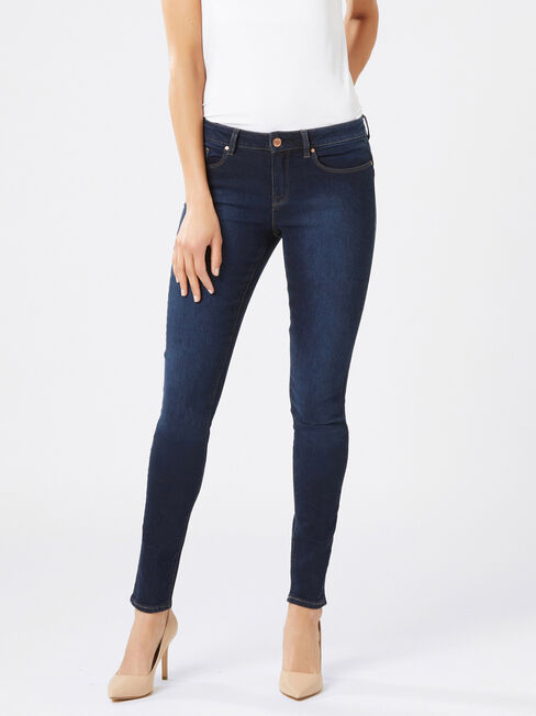 Butt Lifter Skinny Jeans Brushed Indigo