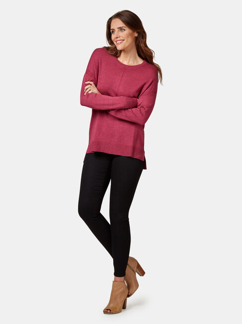 Sarah Knit Pullover, Purple, hi-res