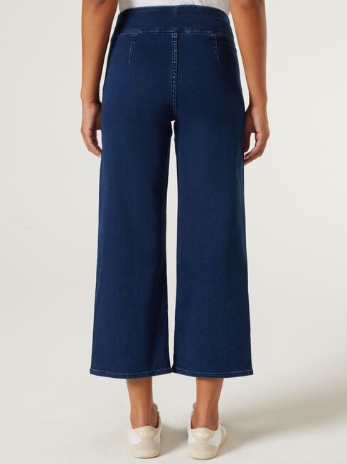 Tessa Wide Leg Crop Jeans, Dark Indigo, hi-res