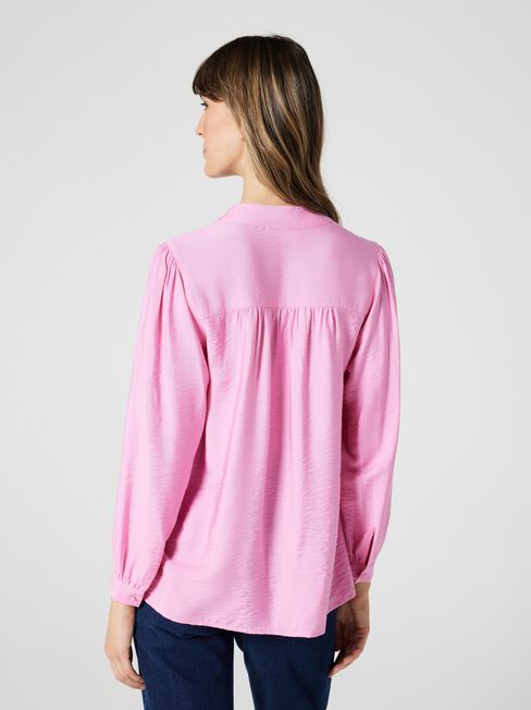 Vicki Button Down Blouse, Candy Floss, hi-res