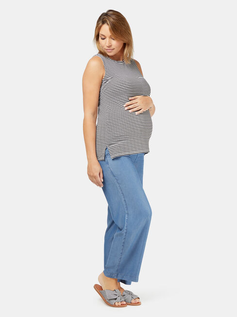 Nicole Maternity Tank, Stripe, hi-res