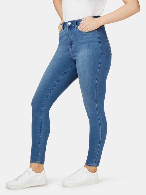 Freeform 360 Contour Curve Embracer Skinny 7/8 Jeans, Mid Indigo, hi-res