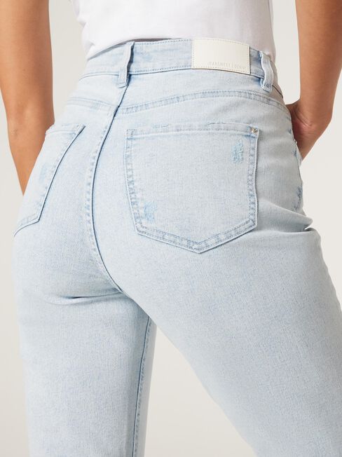 Demi High Waisted Straight Jeans, Light Vintage, hi-res