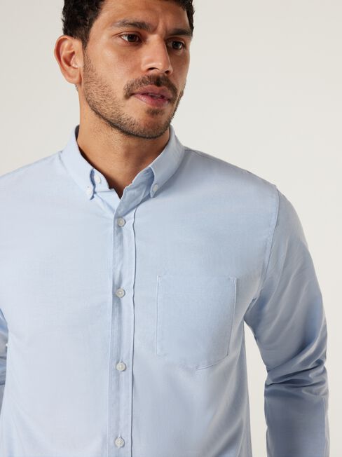 Austin Oxford Shirt, Light Blue, hi-res