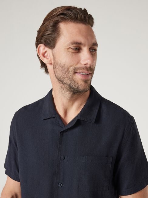 Jimmy Relaxed Resort Shirt, Navy, hi-res