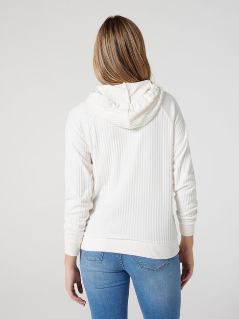 Khloe Rib Hoodie, Neutral, hi-res