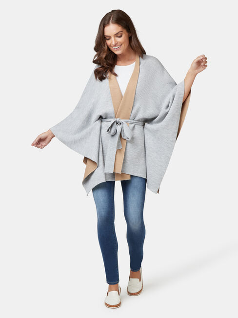 Charlie Winter Poncho, Grey, hi-res