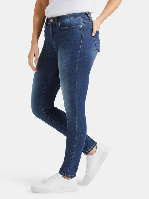 Curve Embracer Skinny jeans Mid Vintage, Mid Indigo, hi-res