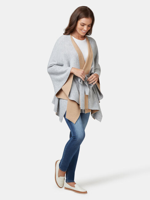Charlie Winter Poncho, Grey, hi-res