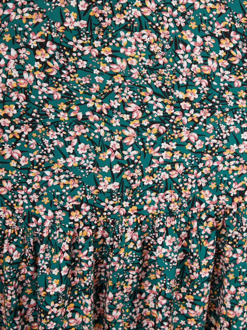 Gina Midi Dress, Green, hi-res