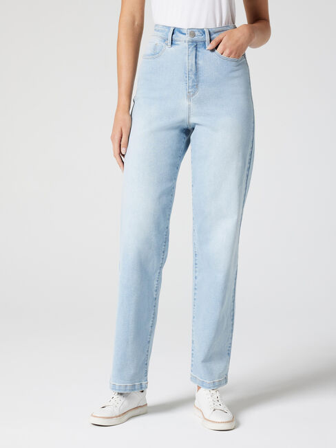 Jessie High Waisted Wide Leg Jeans, Light Indigo, hi-res