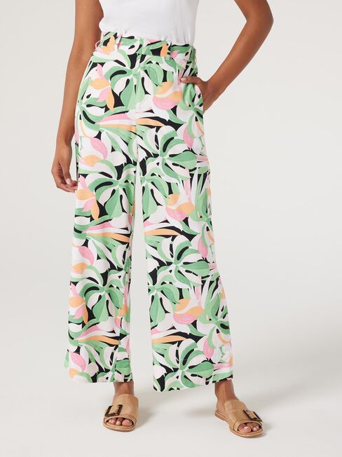 Joy Wide Leg Pant,  Broadleaf Palm, hi-res