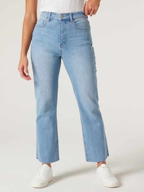 Demi High Waisted Straight Jeans, Mid Vintage, hi-res