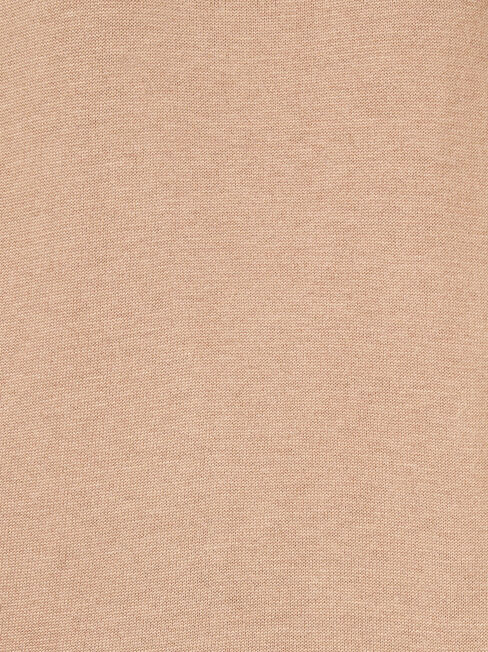 Aspen Essential Curve Hem Pullover, Brown, hi-res