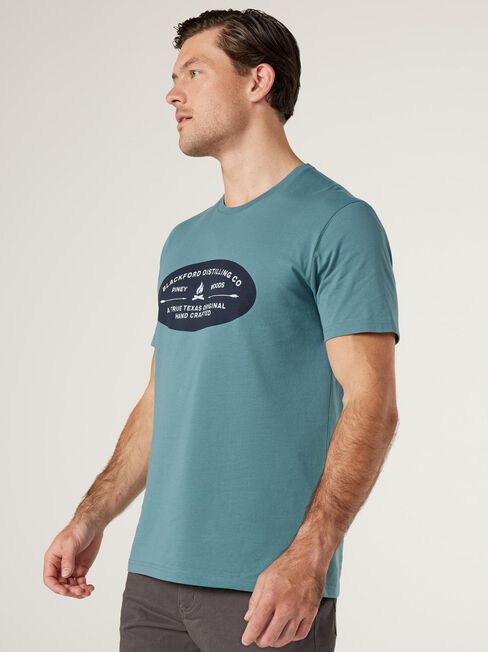 Blackford Crew Tee, Green, hi-res