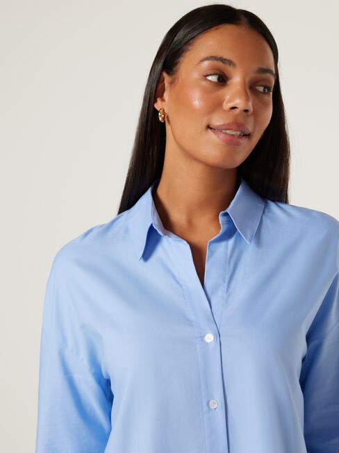 Oxford Essential Shirt, Blue, hi-res